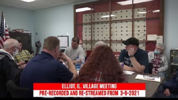 Video: Elliot, IL Village Board Meeting 3-9-2021